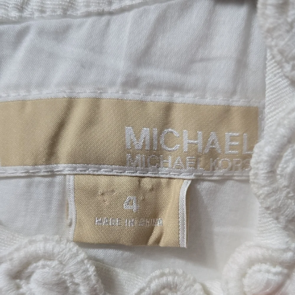 Michael Kors Textured White Mini Dress - Picture 2 of 6